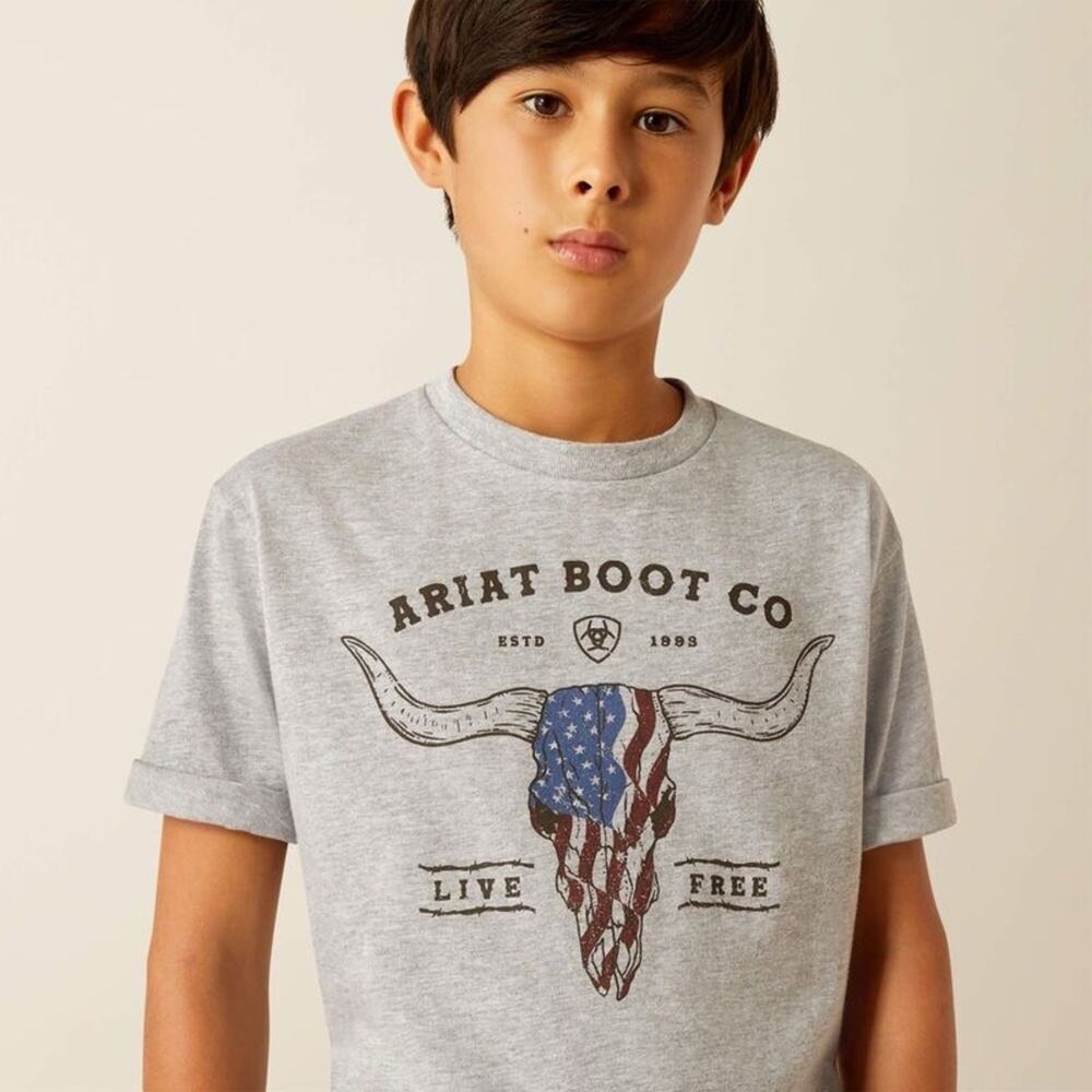Ariat Long Live Freedom T-Shirt, Large (14/16) - NWT - Picture 2 of 3